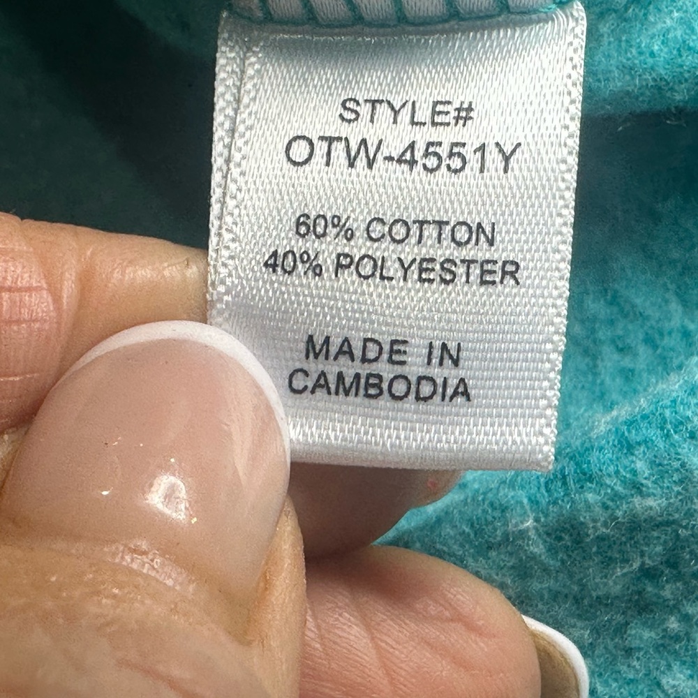 NWOT SIZE S Zenana Outfitters Aqua Blue Hoodie for Women - Picture 10 of 10